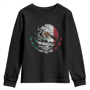 Mexico Coat Of Arms Mexican Flag Seal Symbol Youth Sweatshirt TS11 Black Print Your Wear