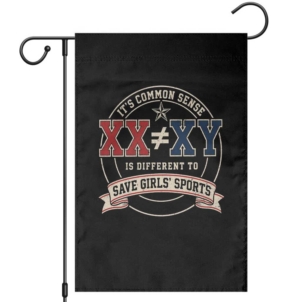 XX Is Different To XY Save Girls Sports Garden Flag Female Athletics Humor