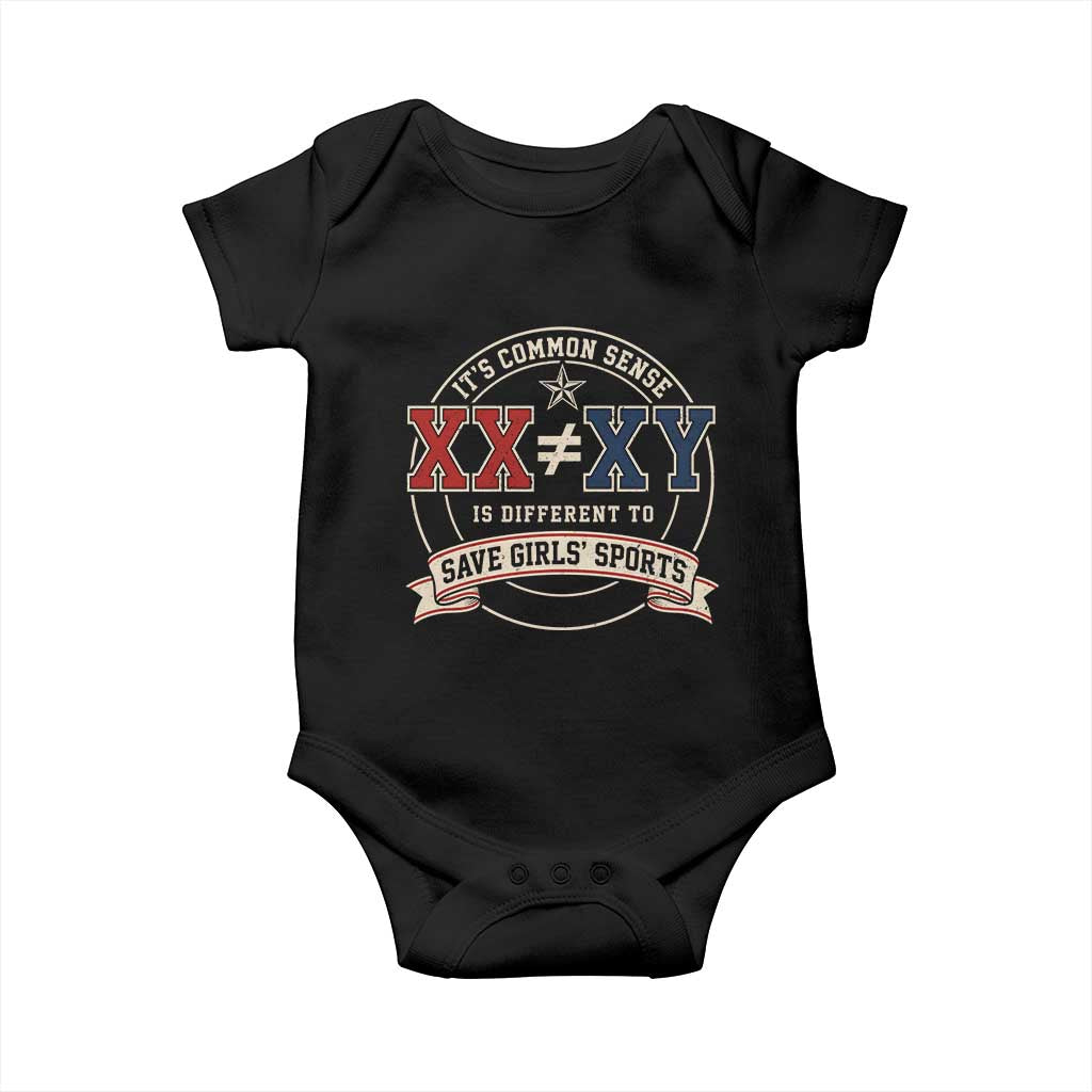 XX Is Different To XY Save Girls Sports Baby Onesie Female Athletics Humor
