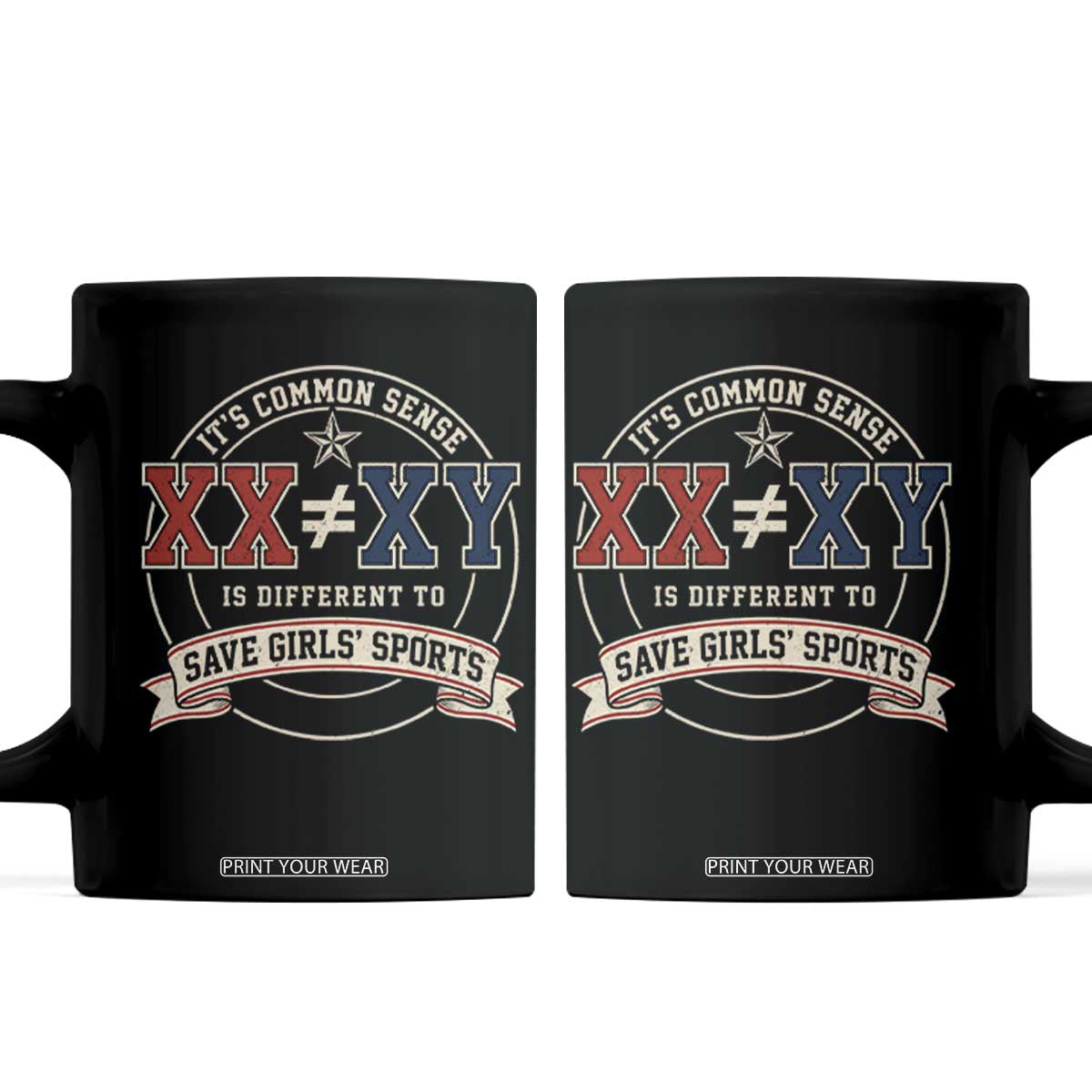 XX Is Different To XY Save Girls Sports Coffee Mug Female Athletics Humor