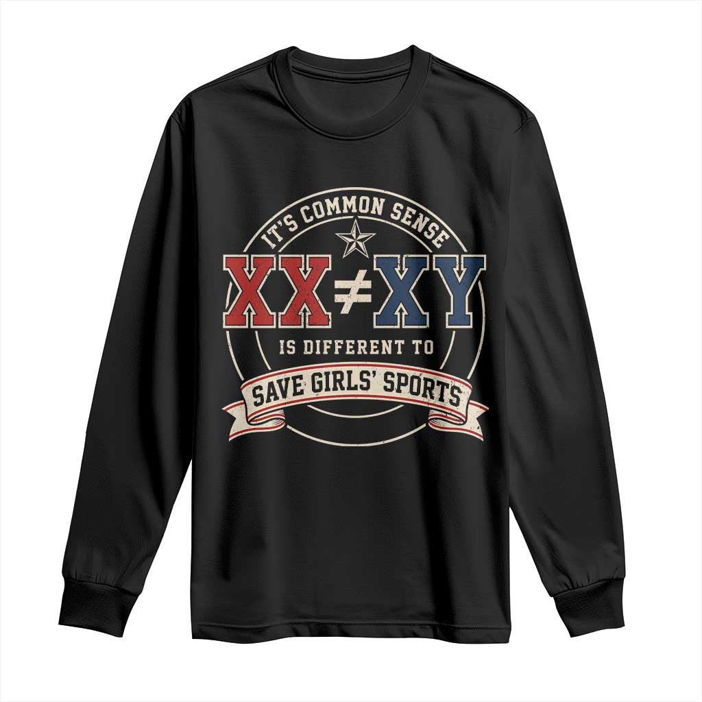 XX Is Different To XY Save Girls Sports Long Sleeve Shirt Female Athletics Humor