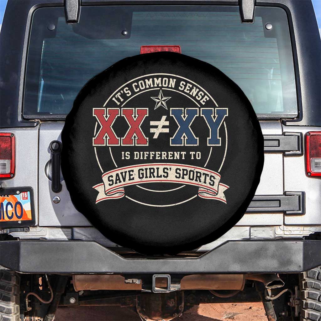 XX Is Different To XY Save Girls Sports Spare Tire Cover Female Athletics Humor