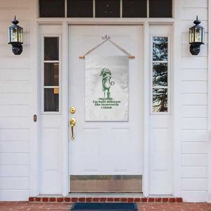 I Am Built Different Like Incorrectly I Think Frog Humor Garden Flag