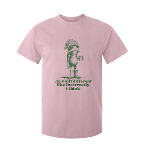 I Am Built Different Like Incorrectly I Think Frog Humor T Shirt For Kid