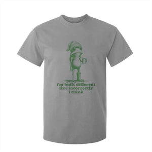 I Am Built Different Like Incorrectly I Think Frog Humor T Shirt For Kid