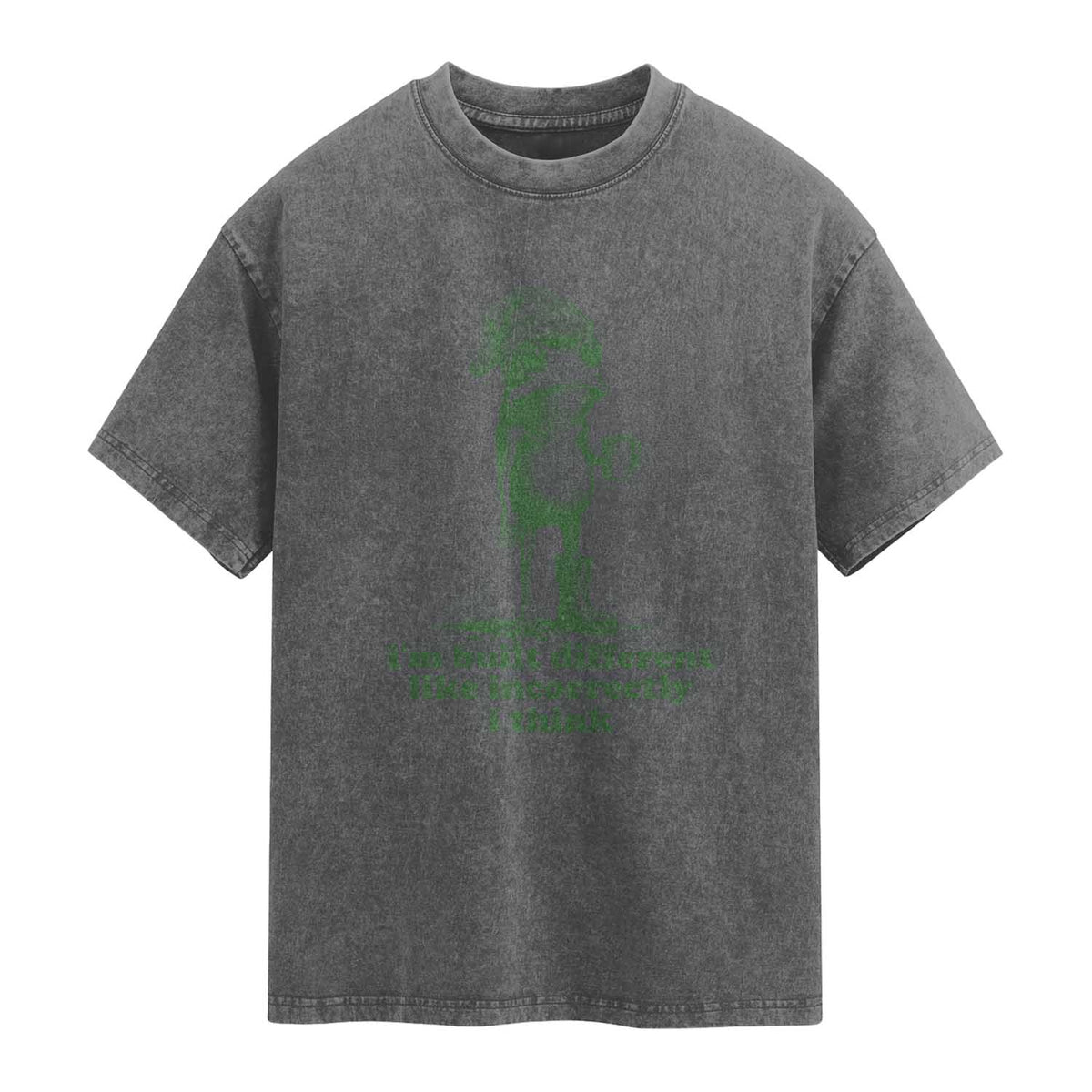 I Am Built Different Like Incorrectly I Think Frog Humor Washed Cotton T-Shirt