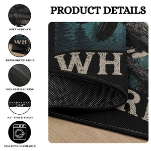 Murder Whisperer Funny Crow Literary Pun Round Rug Retro Gothic Bird