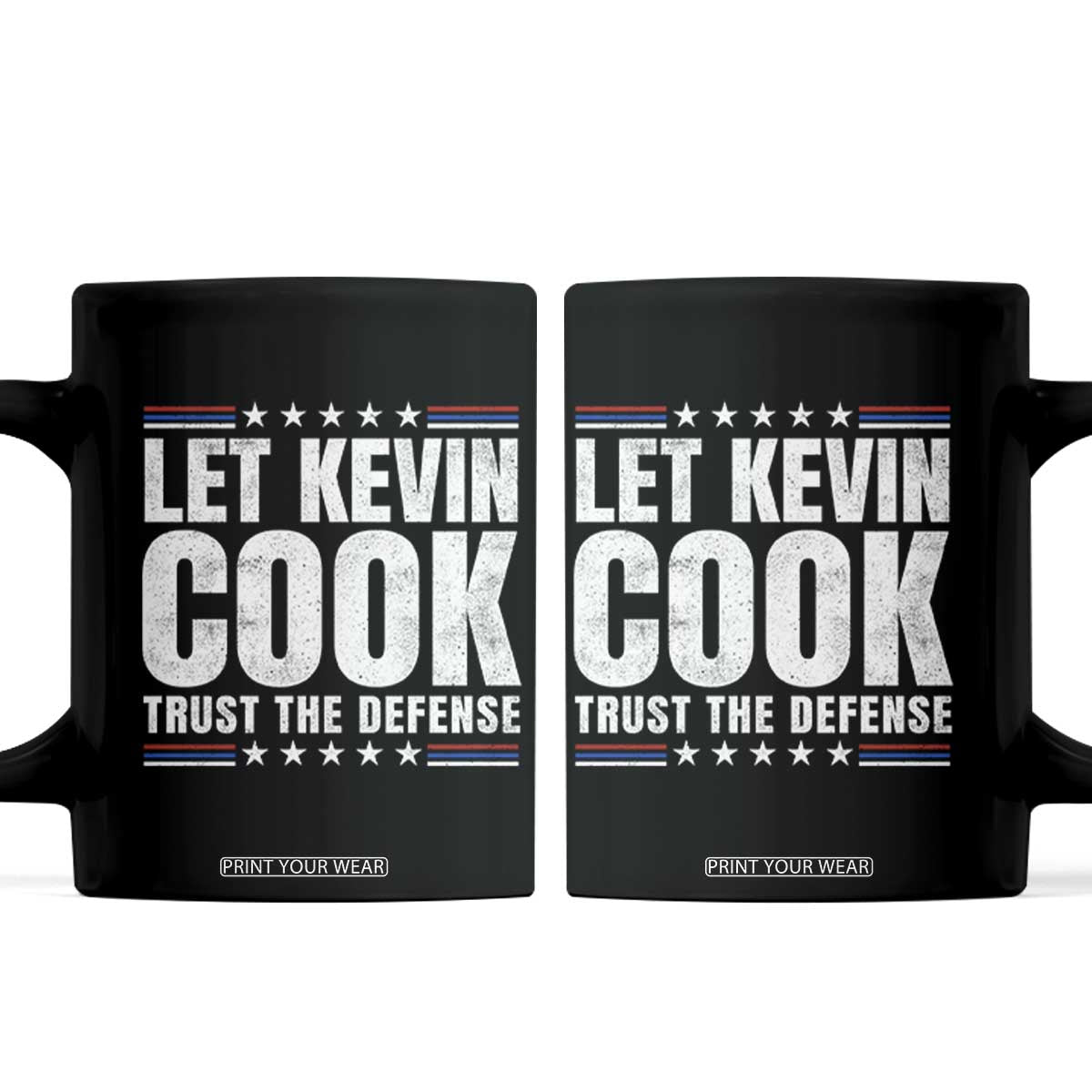 Let Kevin Cook Trust The Defense Funny Courtroom Lawyer Coffee Mug