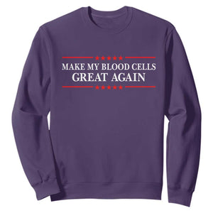 Make My Blood Cells Great Again Sweatshirt Funny Leukemia Cancer Awareness