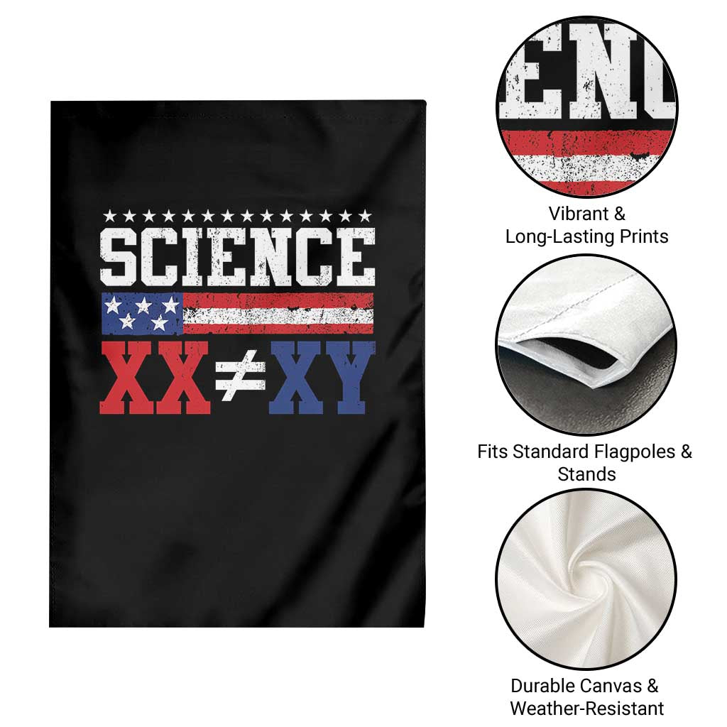 Science XX Is Not The Same As XY Garden Flag Funny Scientist American Flag