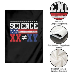 Science XX Is Not The Same As XY Garden Flag Funny Scientist American Flag