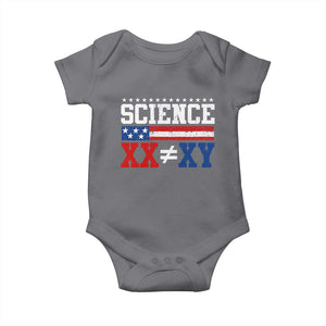 Science XX Is Not The Same As XY Baby Onesie Funny Scientist American Flag
