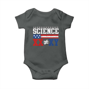 Science XX Is Not The Same As XY Baby Onesie Funny Scientist American Flag
