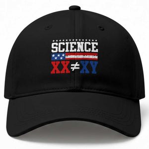 Science XX Is Not The Same As XY Baseball Cap Funny Scientist American Flag