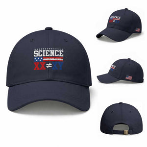 Science XX Is Not The Same As XY Baseball Cap Funny Scientist American Flag
