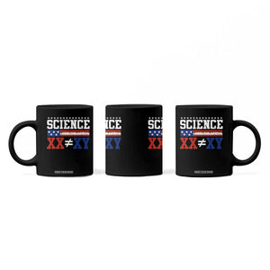 Science XX Is Not The Same As XY Coffee Mug Funny Scientist American Flag
