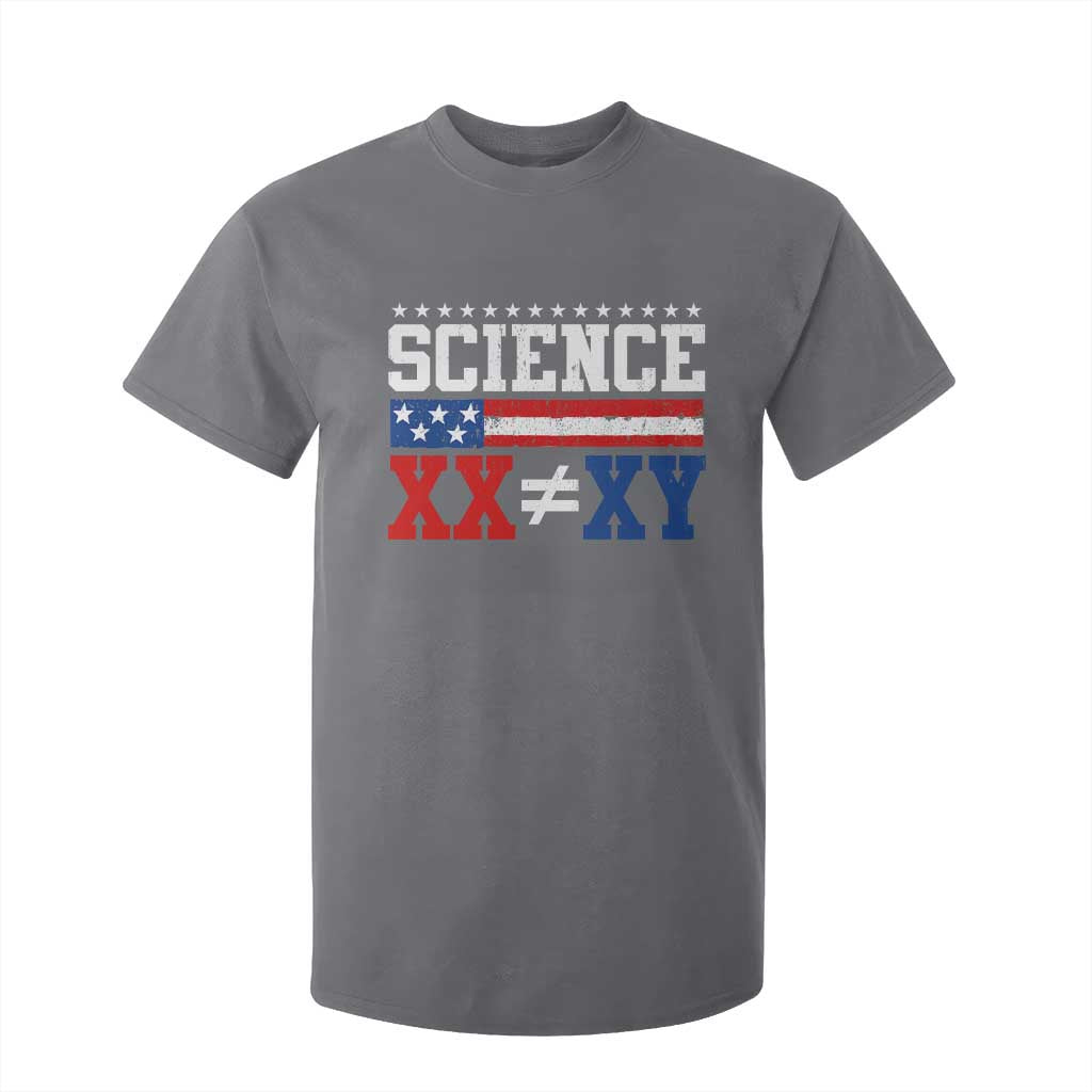 Science XX Is Not The Same As XY T Shirt For Kid Funny Scientist American Flag