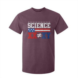 Science XX Is Not The Same As XY T Shirt For Kid Funny Scientist American Flag