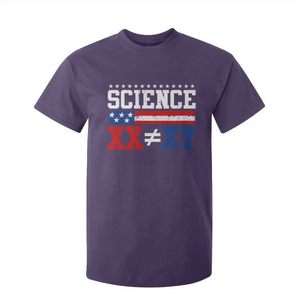 Science XX Is Not The Same As XY T Shirt For Kid Funny Scientist American Flag