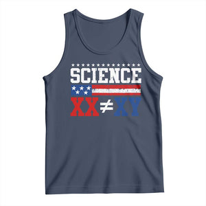 Science XX Is Not The Same As XY Tank Top Funny Scientist American Flag