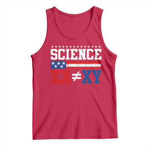 Science XX Is Not The Same As XY Tank Top Funny Scientist American Flag