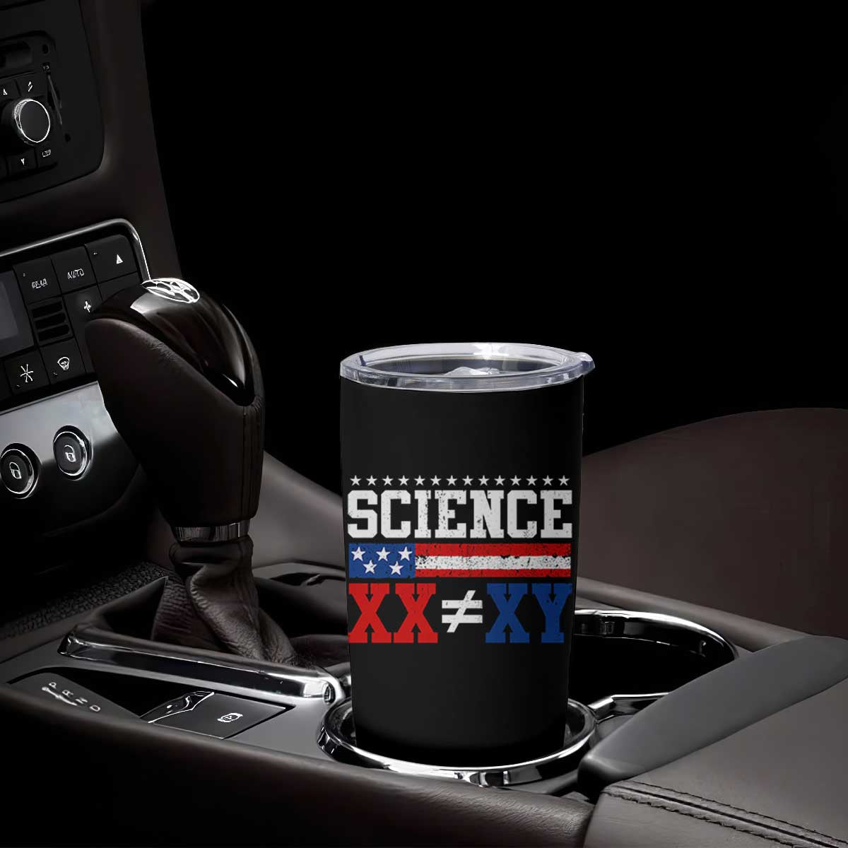 Science XX Is Not The Same As XY Tumbler Cup Funny Scientist American Flag