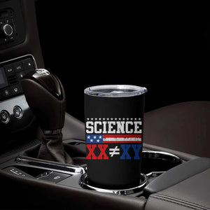 Science XX Is Not The Same As XY Tumbler Cup Funny Scientist American Flag