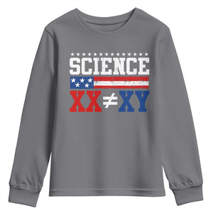Science XX Is Not The Same As XY Youth Sweatshirt Funny Scientist American Flag