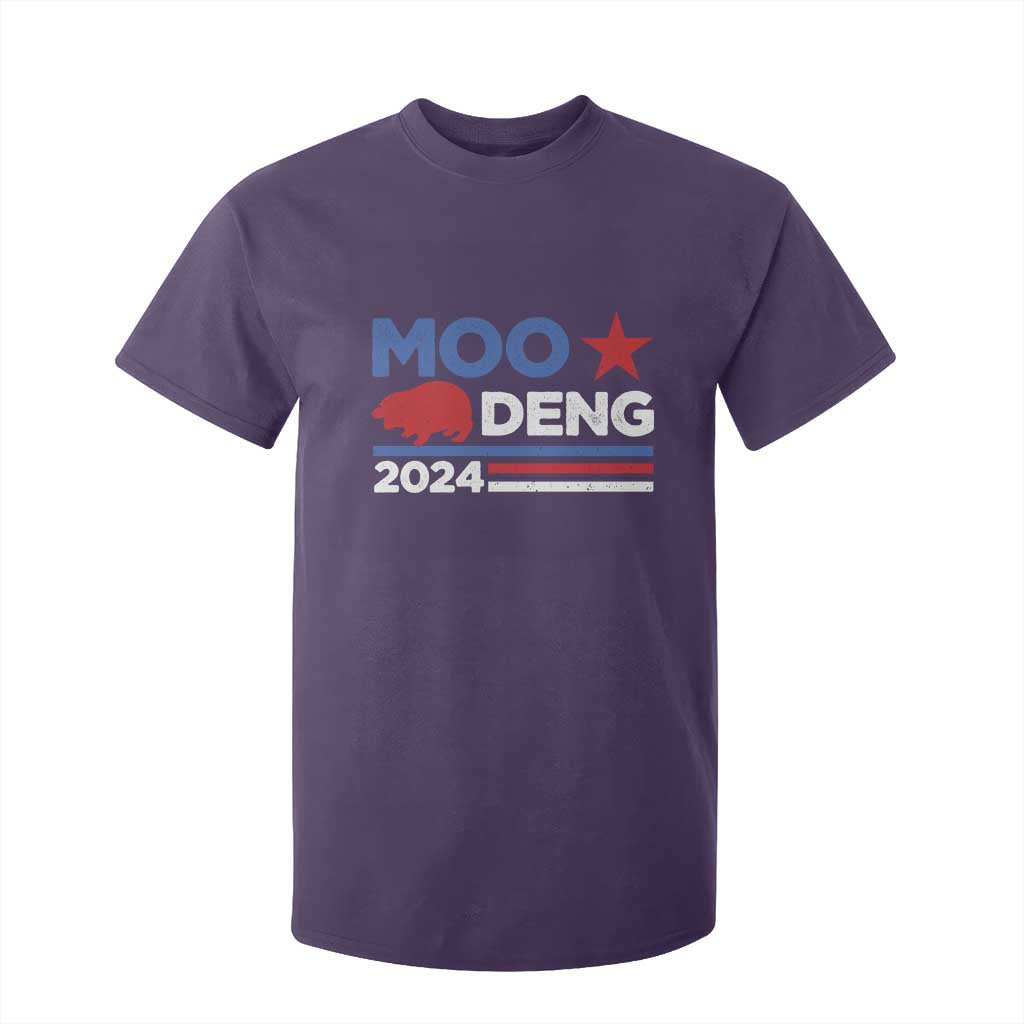 Funny Moo Deng 2024 T Shirt For Kid Star Striped TS11 Purple Print Your Wear
