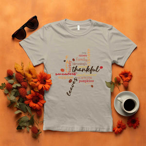 Thanksgiving Maple Leaf Fall Season T Shirt TS11 Sand Print Your Wear