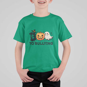 Halloween Unity Day T Shirt For Kid Boo To Bullying Anti Bullying Awareness Ghost Pumpkin TS11 Irish Green Print Your Wear