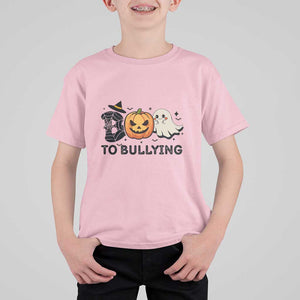 Halloween Unity Day T Shirt For Kid Boo To Bullying Anti Bullying Awareness Ghost Pumpkin TS11 Light Pink Print Your Wear