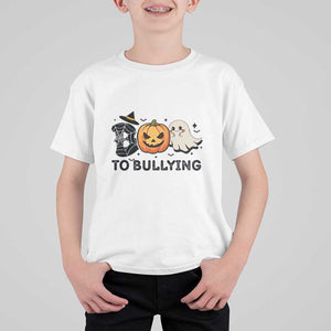 Halloween Unity Day T Shirt For Kid Boo To Bullying Anti Bullying Awareness Ghost Pumpkin TS11 White Print Your Wear