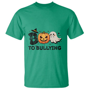 Halloween Unity Day T Shirt Boo To Bullying Anti Bullying Awareness Ghost Pumpkin TS11 Irish Green Print Your Wear