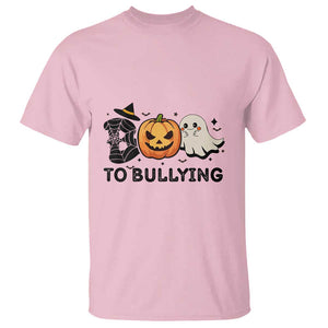 Halloween Unity Day T Shirt Boo To Bullying Anti Bullying Awareness Ghost Pumpkin TS11 Light Pink Print Your Wear