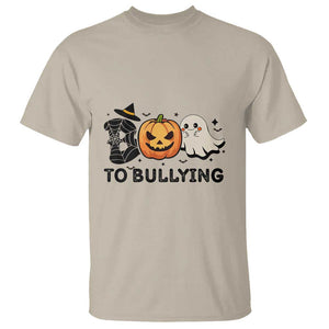 Halloween Unity Day T Shirt Boo To Bullying Anti Bullying Awareness Ghost Pumpkin TS11 Sand Print Your Wear