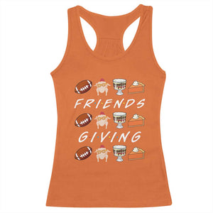 Funny Thanksgiving Thankful Friends Giving Party Racerback Tank Top TS11 Orange Print Your Wear