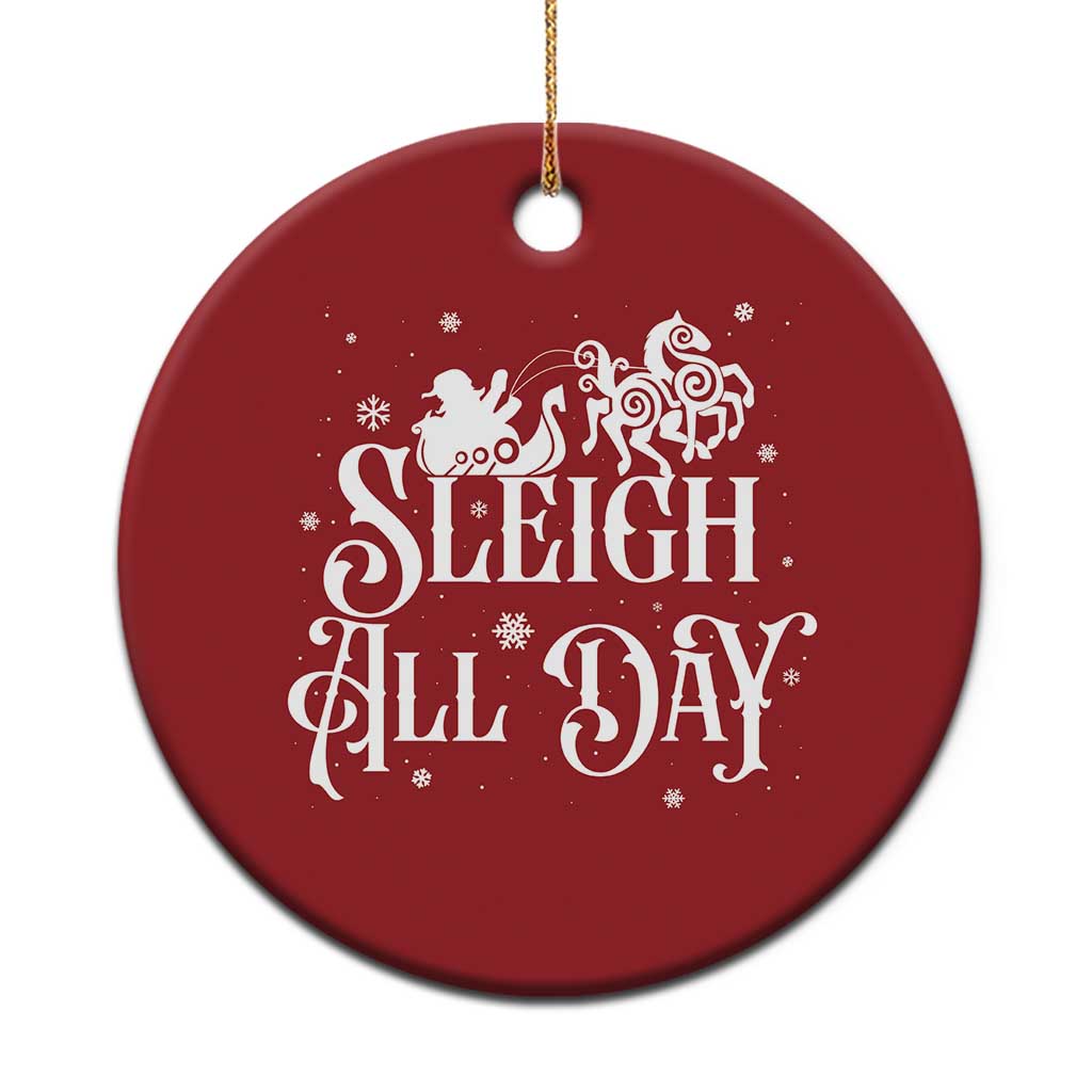 Funny Xmas Viking Christmas Ornament Sleigh All Day Sleipnir Longship Santa TS11 Print Your Wear