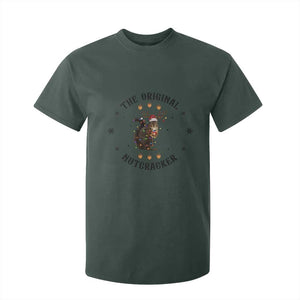 Funny Christmas Squirrel T Shirt For Kid The Original Nutcracker Snowflake Santa Hat TS11 Dark Forest Green Print Your Wear