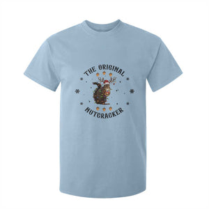 Funny Christmas Squirrel T Shirt For Kid The Original Nutcracker Snowflake Santa Hat TS11 Light Blue Print Your Wear