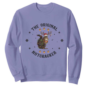 Funny Christmas Squirrel Sweatshirt The Original Nutcracker Snowflake Santa Hat TS11 Violet Print Your Wear