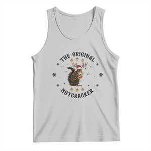 Funny Christmas Squirrel Tank Top The Original Nutcracker Snowflake Santa Hat TS11 Ash Print Your Wear