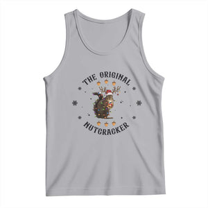 Funny Christmas Squirrel Tank Top The Original Nutcracker Snowflake Santa Hat TS11 Athletic Heather Print Your Wear
