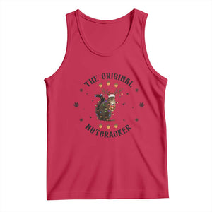 Funny Christmas Squirrel Tank Top The Original Nutcracker Snowflake Santa Hat TS11 Red Print Your Wear