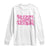 Funny Pink Christmas Long Sleeve Shirt Sleigh Girl Sleigh Reindeer TS11 White Print Your Wear