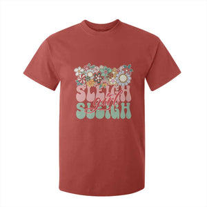 Sleigh Girl Sleigh T Shirt For Kid Christmas Retro Groove Slay Girl TS11 Red Print Your Wear