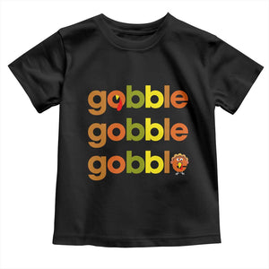 Funny Thanksgiving Turkey Gobble Baby Shirt Fall Season TS11 Black Print Your Wear