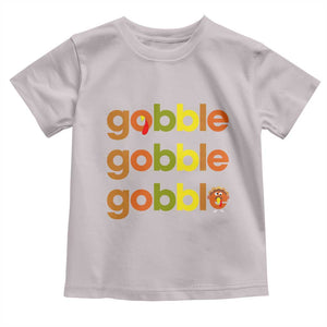 Funny Thanksgiving Turkey Gobble Baby Shirt Fall Season TS11 Ice Gray Print Your Wear