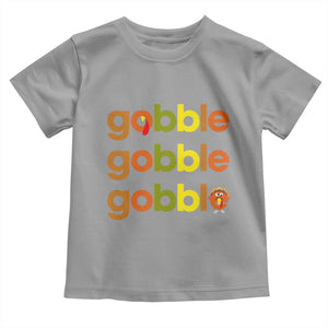 Funny Thanksgiving Turkey Gobble Baby Shirt Fall Season TS11 Sport Gray Print Your Wear