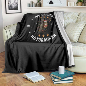 Funny Christmas Squirrel Throw Blanket The Original Nutcracker Snowflake Xmas Neon Light TS11 Print Your Wear